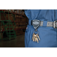 Super48™ Key Chains, Polycarbonate, 48" Cable, Belt Clip Attachment TLZ008 | Brunswick Fyr & Safety
