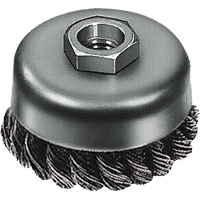 Knot Wire Cup Brush, 3" Dia. x 5/8"-11 Arbor VF915 | Brunswick Fyr & Safety