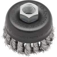 Knot Wire Cup Brush, 3" Dia. x 5/8"-11 Arbor VF916 | Brunswick Fyr & Safety