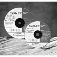 Meule &agrave; tronçonner, 5" x 0,045", Arbre de 7/8", Type 27, Oxyde d'aluminium/C&eacute;ramique, 12 200 Tr/min Brunswick Fyr & Safety