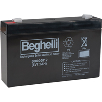 Sealed Lead Acid Batteries, 6 V, 7.2 Ah XB921 | Brunswick Fyr & Safety