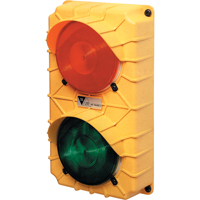 LED Stop & Go Lights, Plastic, 6-3/8" W x 3-3/4" D x 11-3/8" H XC100 | Brunswick Fyr & Safety