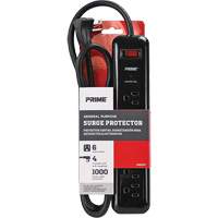 Surge Protector, 6 Outlets, 1000 J, 1875, 4' Cord XC300 | Brunswick Fyr & Safety