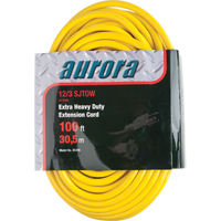 Vinyl Extension Cord with Light Indicator, Outdoor, SJTOW, 12/3 AWG, 15 A, 100' Brunswick Fyr & Safety