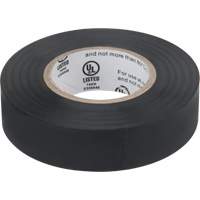 Electrical Tape, 19 mm (3/4") x 18 M (60'), Black, 7 mils XE890 | Brunswick Fyr & Safety