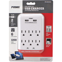 Chargeur USB Prime avec protection contre la surtension Brunswick Fyr & Safety
