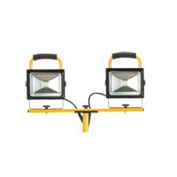 Twin-Head Work Light, LED, 40 W, 4800 Lumens, Aluminum Housing Brunswick Fyr & Safety