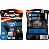 Lampe frontale Vision, DEL, 100 lumens, 10 hres de fonctionnement, piles AAA Brunswick Fyr & Safety
