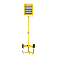 Chariot d'&eacute;clairage &agrave; t&ecirc;te unique avec treuil, DEL, 200 W, 30000 lumens, Boîtier en Aluminium Brunswick Fyr & Safety