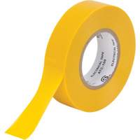 Electrical Tape, 19 mm (3/4") x 18 M (60'), Yellow, 7 mils XH387 | Brunswick Fyr & Safety