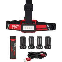 Low-Profile USB Headlamp, LED, 600 Lumens, 2 Hrs. Run Time, Rechargeable Batteries Brunswick Fyr & Safety