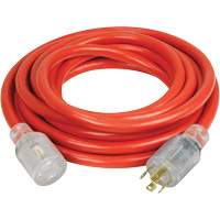 Generator Extension Cord with Quad Tap, 10 AWG, 30 A, 4 Outlet(s), 25' XI765 | Brunswick Fyr & Safety