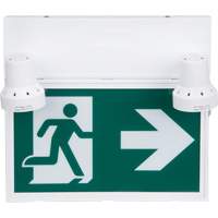 Running Man Sign with Security Lights, LED, Battery Operated/Hardwired, 12-1/10" L x 11" W, Pictogram XI790 | Brunswick Fyr & Safety