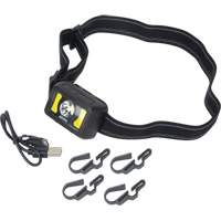 Headlamp, LED, 350 Lumens, 2 Hrs. Run Time, Rechargeable Batteries Brunswick Fyr & Safety