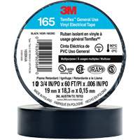 Temflex™ General Use Vinyl Electrical Tape 165, 19 mm (3/4") x 18 M (60'), Black, 6 mils XI861 | Brunswick Fyr & Safety