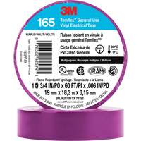 Temflex™ General Use Vinyl Electrical Tape 165, 19 mm (3/4") x 18 M (60'), Purple, 6 mils XI870 | Brunswick Fyr & Safety