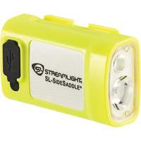 SL-SIDESADDLE&reg; USB Hardhat & Helmet Light, LED, 350/320/400 Lumens, 6.25/7/5 Hrs. Run Time, Rechargeable Batteries Brunswick Fyr & Safety