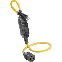 GFCI Cord Set with Automatic Reset, 120 V, 20 A, 3' Cord Brunswick Fyr & Safety
