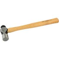 Ball Pein Hammer, 24 oz. Head Weight, Plain Face, Wood Handle Brunswick Fyr & Safety